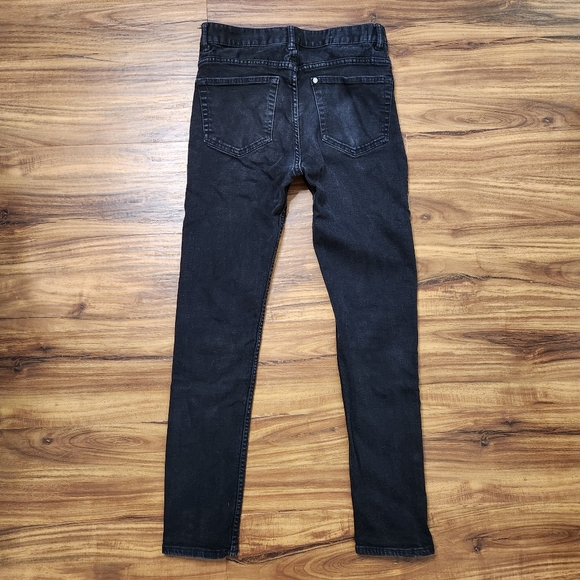 H&M Slim Coupe Etroite & Denim Black Skinny Jeans Size 30/34 - Picture 2 of 6